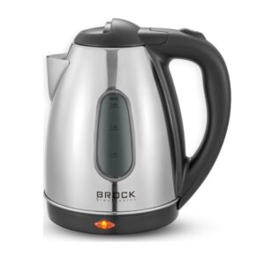 Brock WK 0601 SS Electricl Kettle 1.8L 1500W, Black/Steel